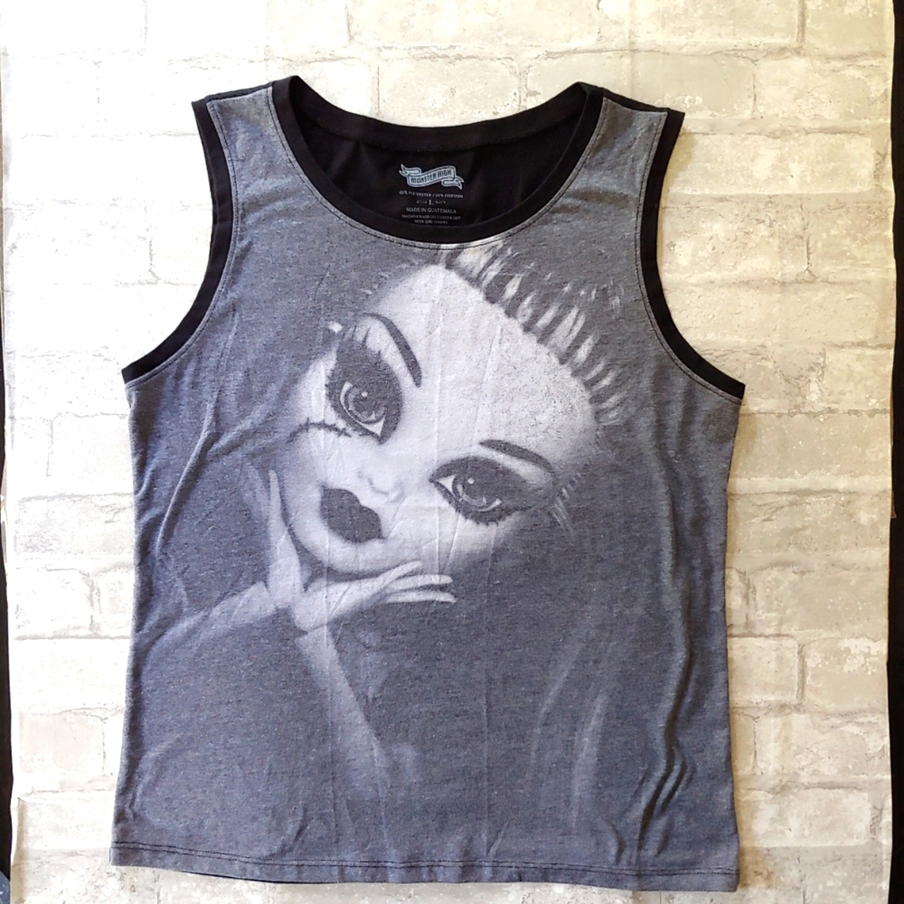 Monster High Frankie Stein Sleeveless Tee Size Large